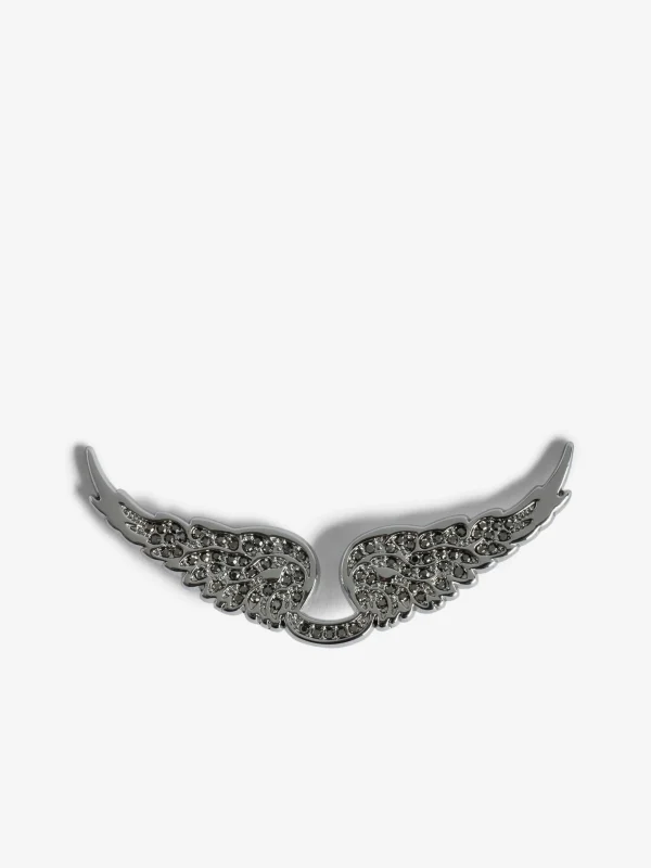 Zadig&Voltaire Swings Your Wings Diamanté Charm Shiny silver hematite Cheap