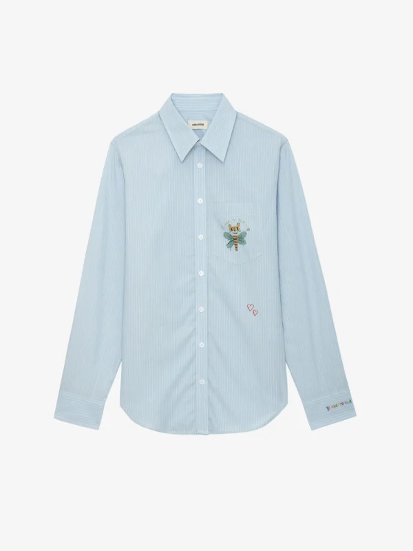 Zadig&Voltaire Taskiz Shirt Blue Best Sale