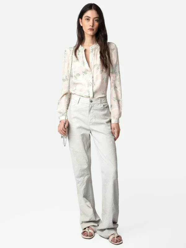 Zadig&Voltaire Tchin Satin Blouse Mastic Sale