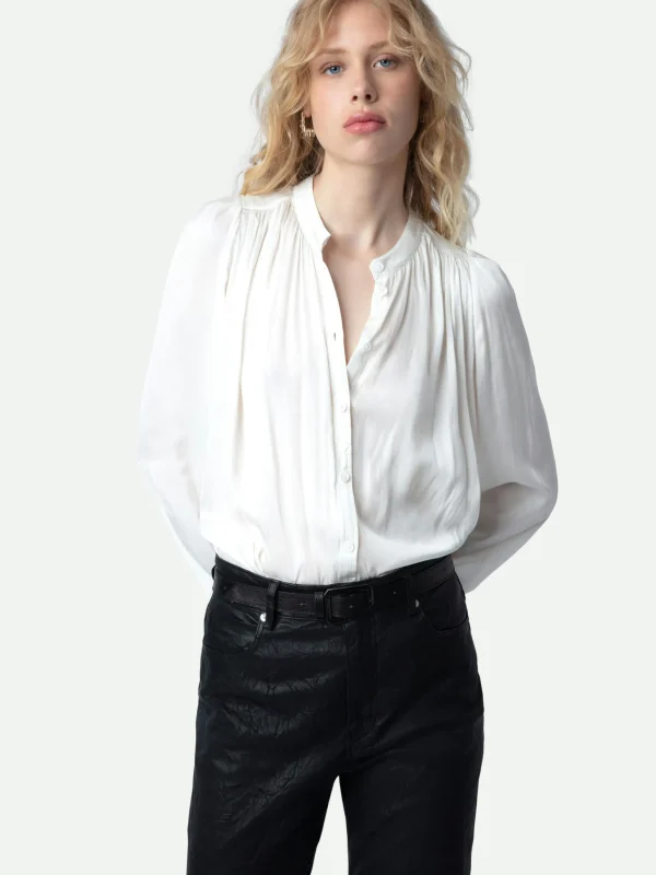 Zadig&Voltaire Tchin Satin Blouse Judo Flash Sale