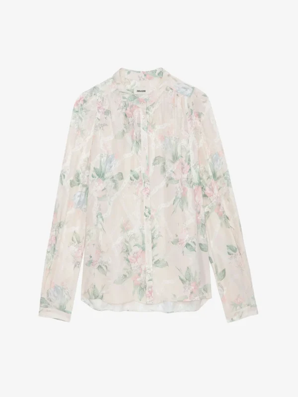 Zadig&Voltaire Tchin Satin Blouse Mastic Sale