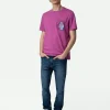 Zadig&Voltaire Ted Photoprint T-shirt Anemone Outlet