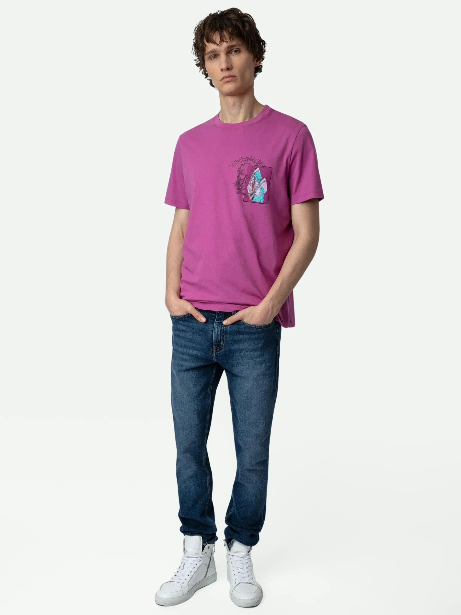 ted_photoprint_tshirt_0-1.webp Zadig&Voltaire Ted Photoprint T-shirt Anemone Outlet
