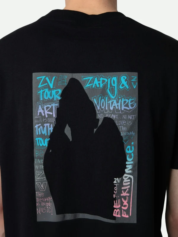 Zadig&Voltaire Ted Photoprint T-shirt Black Hot