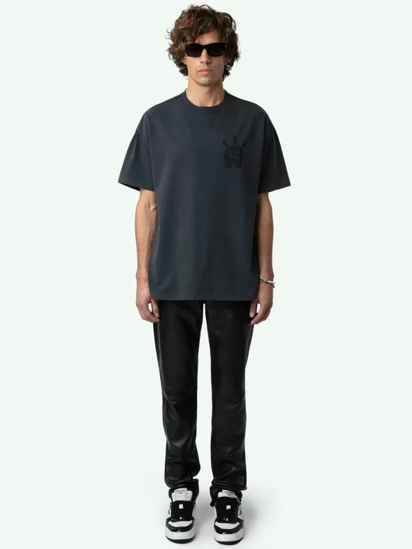 Zadig&Voltaire Teddy Skull T-shirt Encre Fashion