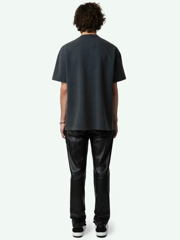 Zadig&Voltaire Teddy Skull T-shirt Encre Fashion