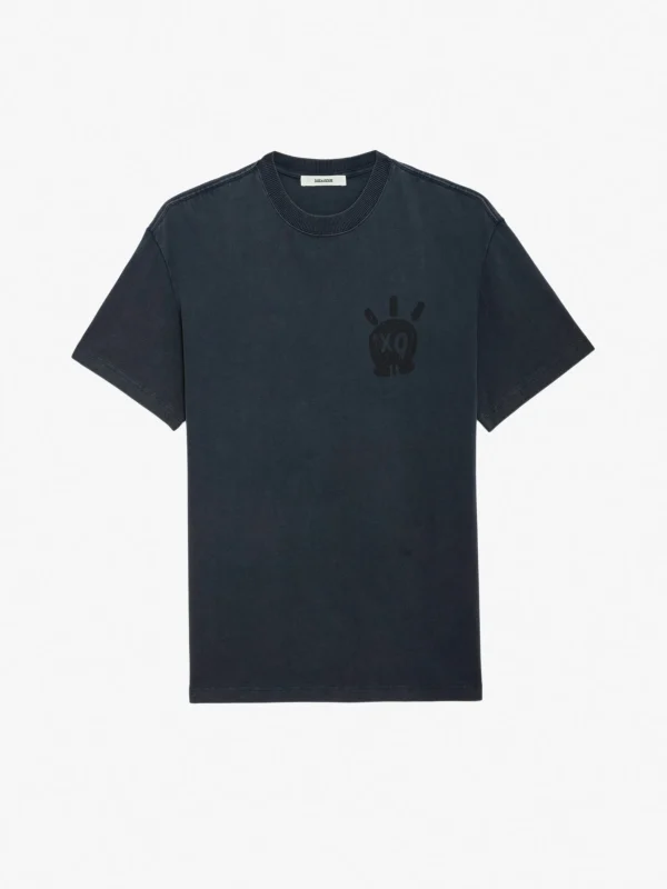 Zadig&Voltaire Teddy Skull T-shirt Encre Fashion