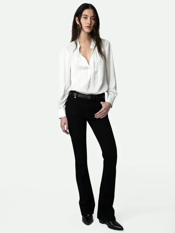 Zadig&Voltaire Tink Satin Tunic White New