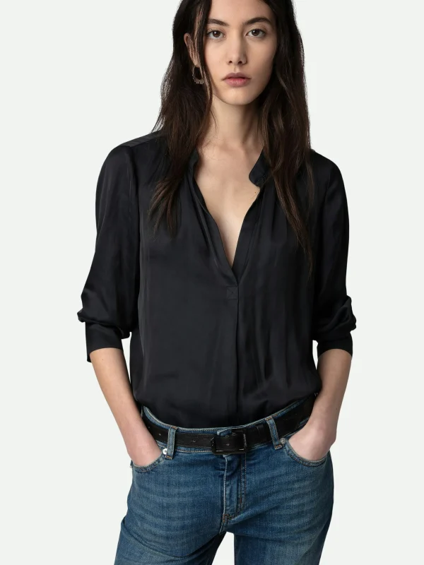 Zadig&Voltaire Tink Satin Tunic Black Online