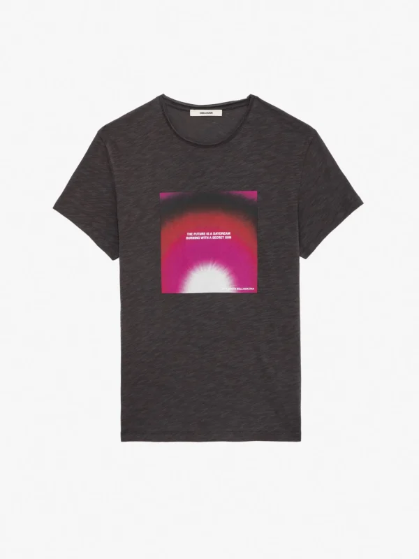 Zadig&Voltaire Toby Photoprint T-shirt Anthracite Shop