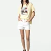 Zadig&Voltaire Tommer Diamanté Photoprint T-shirt Shea Best Sale