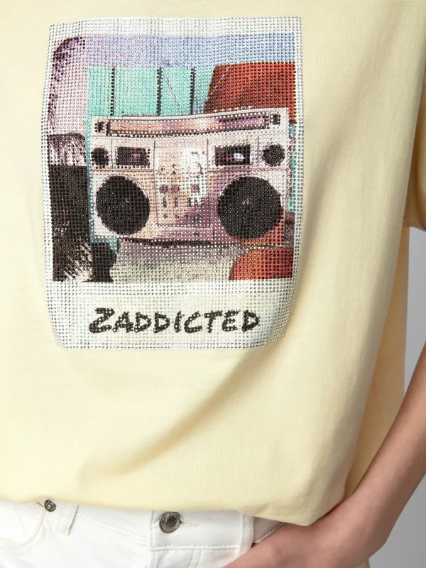 Zadig&Voltaire Tommer Diamanté Photoprint T-shirt Shea Best Sale