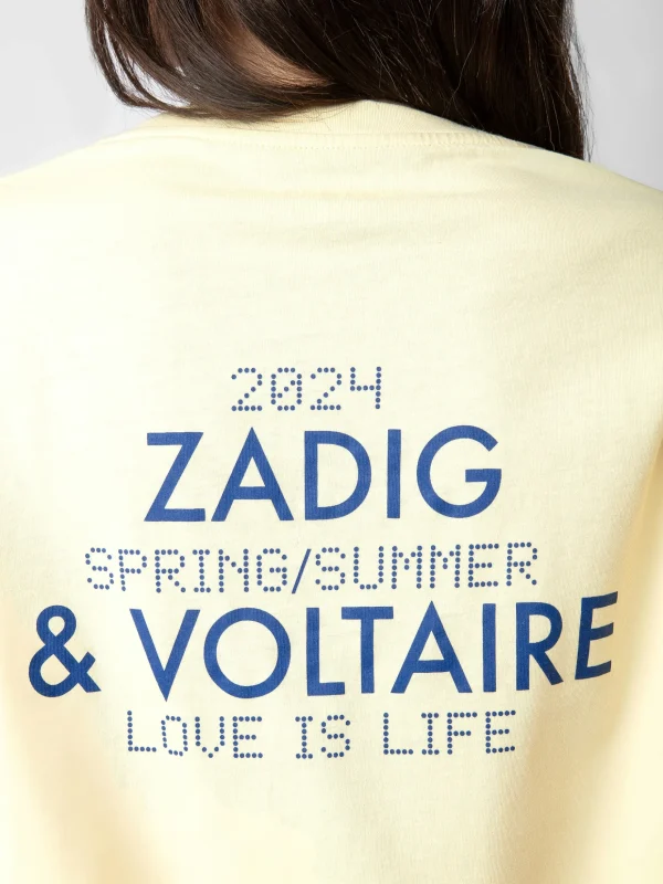 Zadig&Voltaire Tommer Diamanté Photoprint T-shirt Shea Best Sale