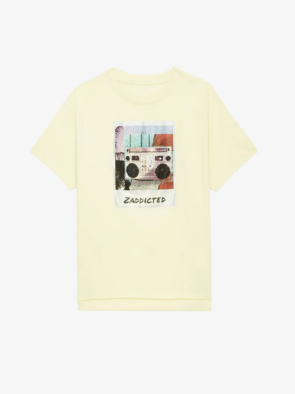 Zadig&Voltaire Tommer Diamanté Photoprint T-shirt Shea Best Sale