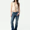 Zadig&Voltaire Topzy Diamanté Silk Top Sorbet Store