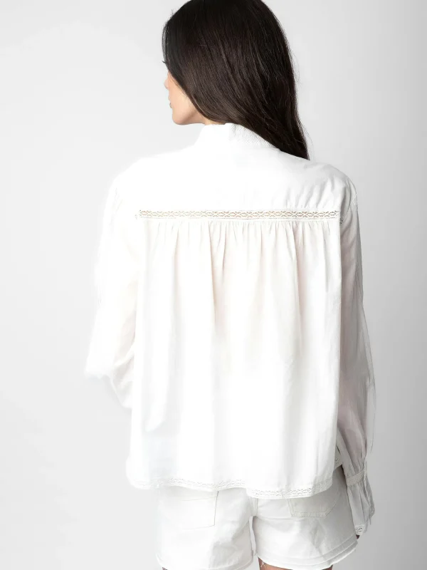 Zadig&Voltaire Tricia Shirt White Discount