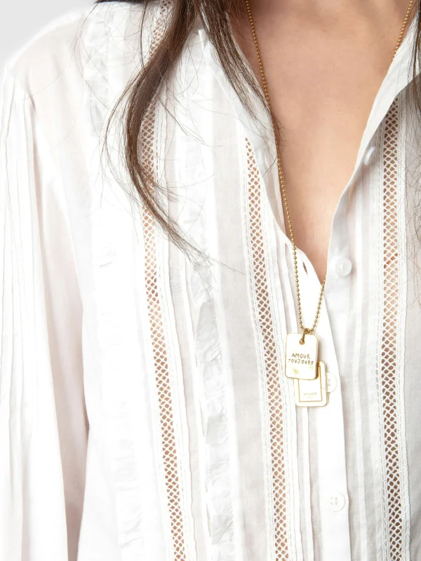 Zadig&Voltaire Tricia Shirt White Discount