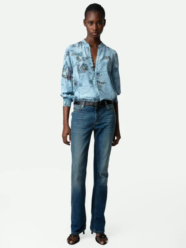 Zadig&Voltaire Twina Silk Blouse Glacier Shop