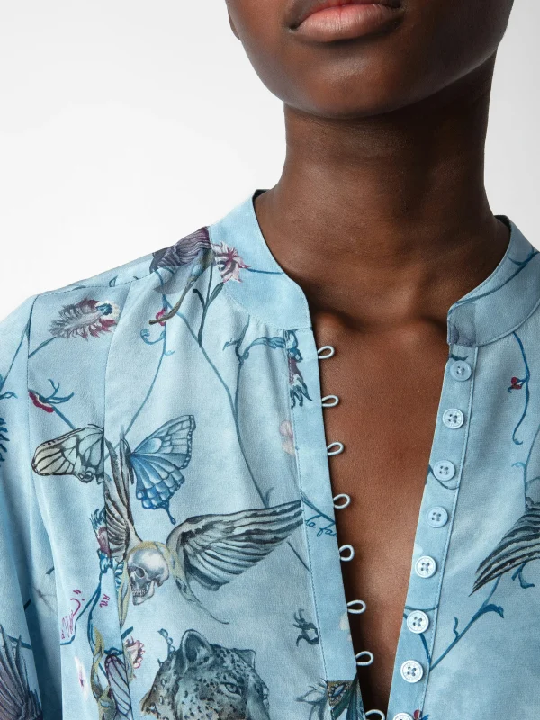 Zadig&Voltaire Twina Silk Blouse Glacier Shop