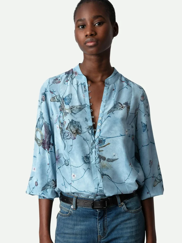 Zadig&Voltaire Twina Silk Blouse Glacier Shop