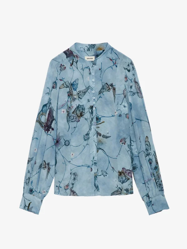 Zadig&Voltaire Twina Silk Blouse Glacier Shop