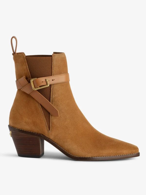 Zadig&Voltaire Tyler Suede Ankle Boots Heritage Clearance