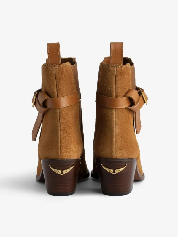 Zadig&Voltaire Tyler Suede Ankle Boots Heritage Clearance