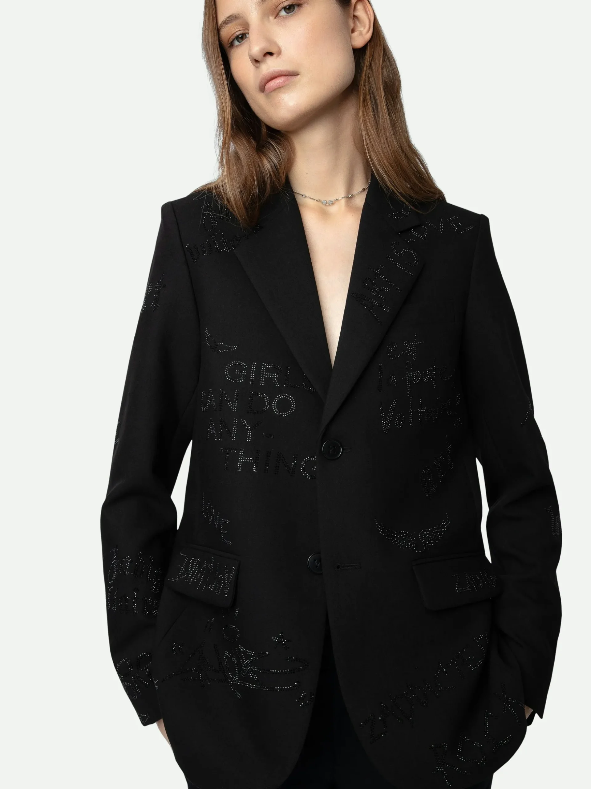 vanille_diamant_blazer_5.webp Zadig&Voltaire Vanille Diamanté Blazer Black Best Sale