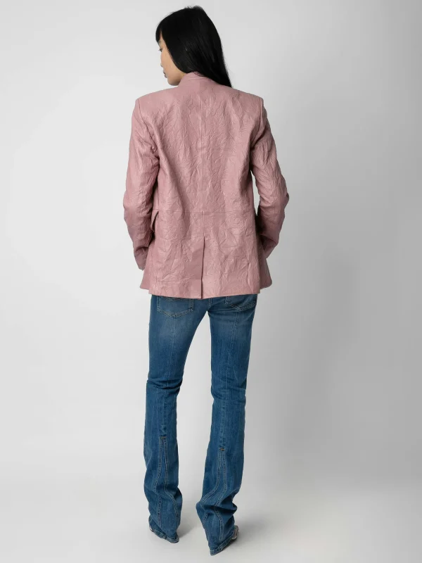 Zadig&Voltaire Very Crinkled Leather Blazer Primrose Sale