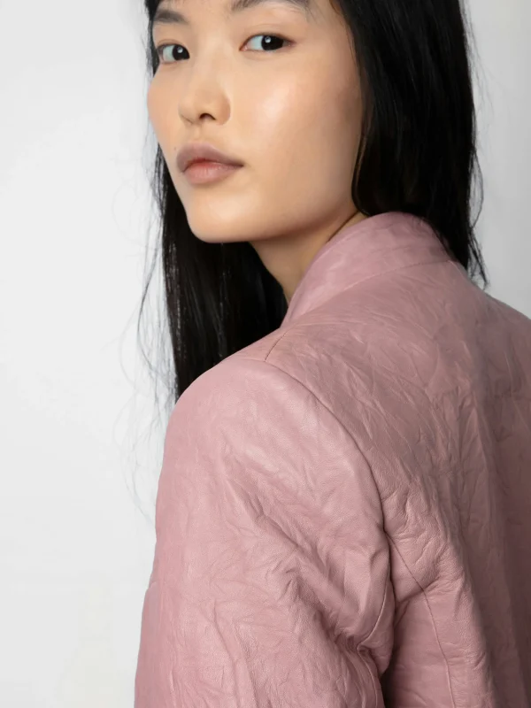 Zadig&Voltaire Very Crinkled Leather Blazer Primrose Sale