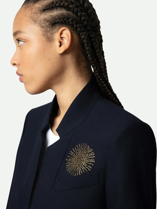 Zadig&Voltaire Very Multi Strass Blazer Encre Hot
