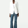 Zadig&Voltaire Visit Peace & Love Diamanté Blazer Judo Fashion