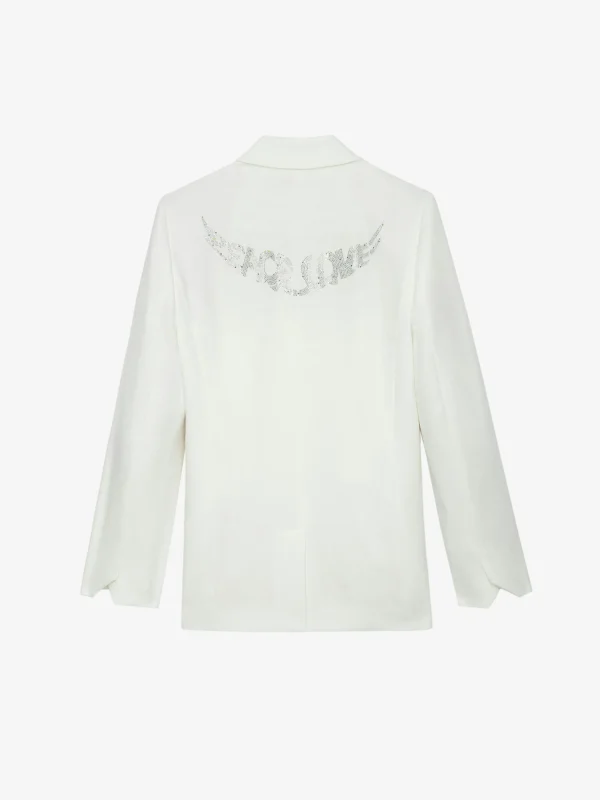 Zadig&Voltaire Visit Peace & Love Diamanté Blazer Judo Fashion