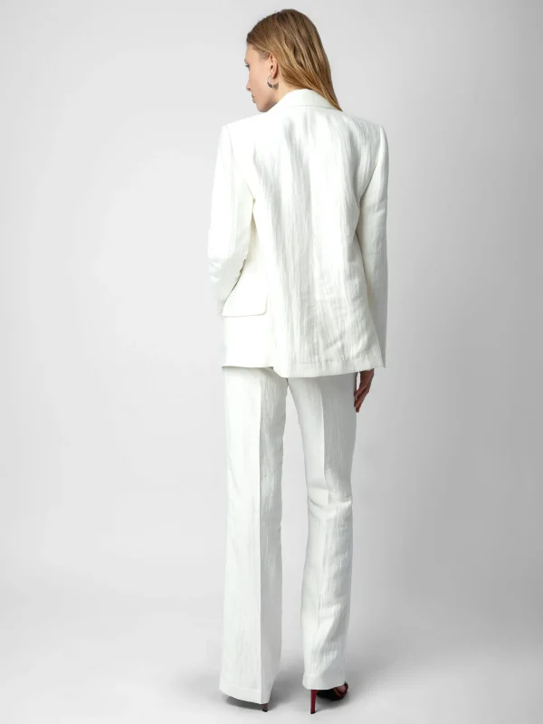 Zadig&Voltaire Vow Linen Blazer White Online