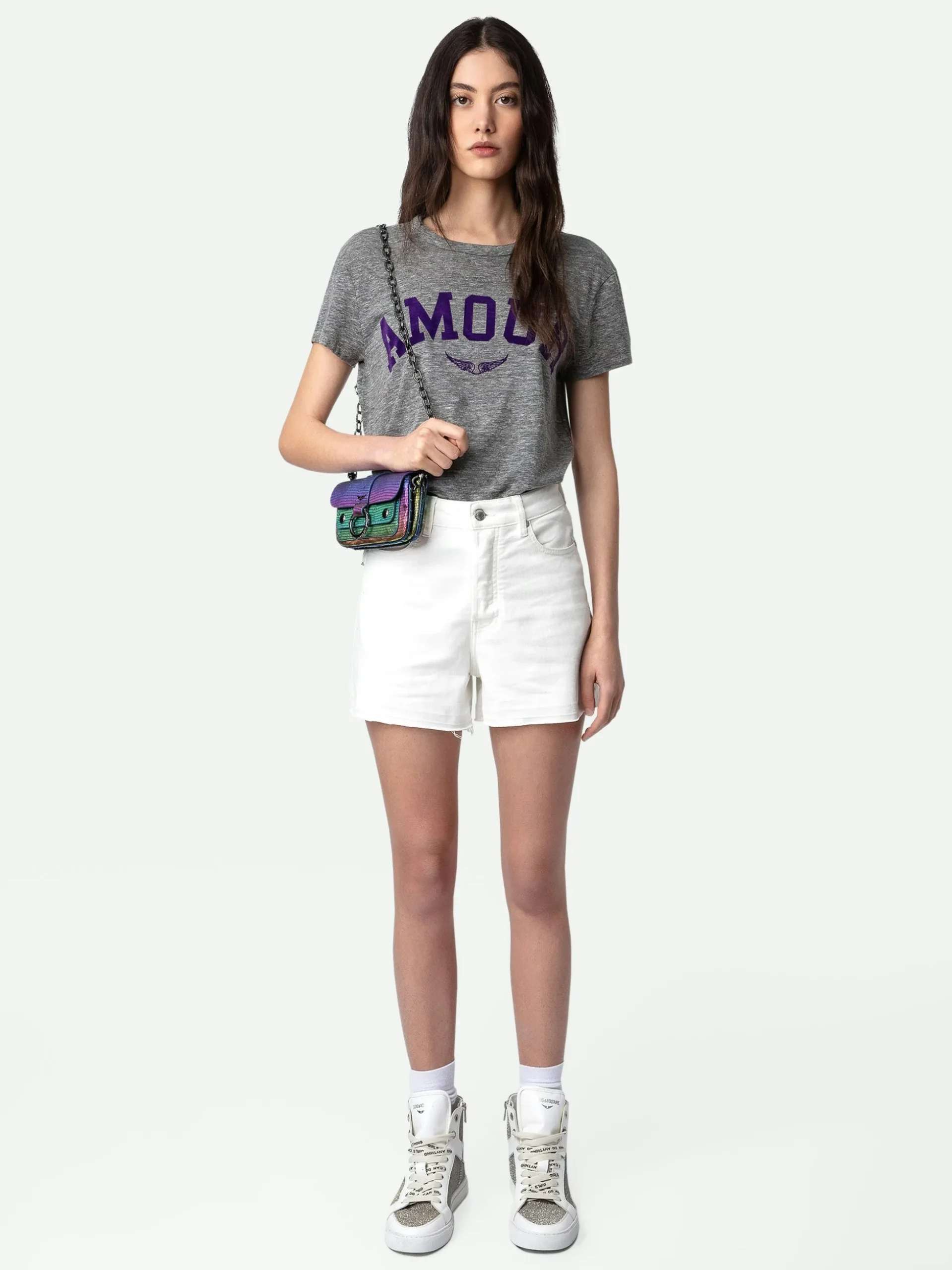 walk_amour_tshirt_0-1.webp Zadig&Voltaire Walk Amour T-shirt Gris chine Flash Sale