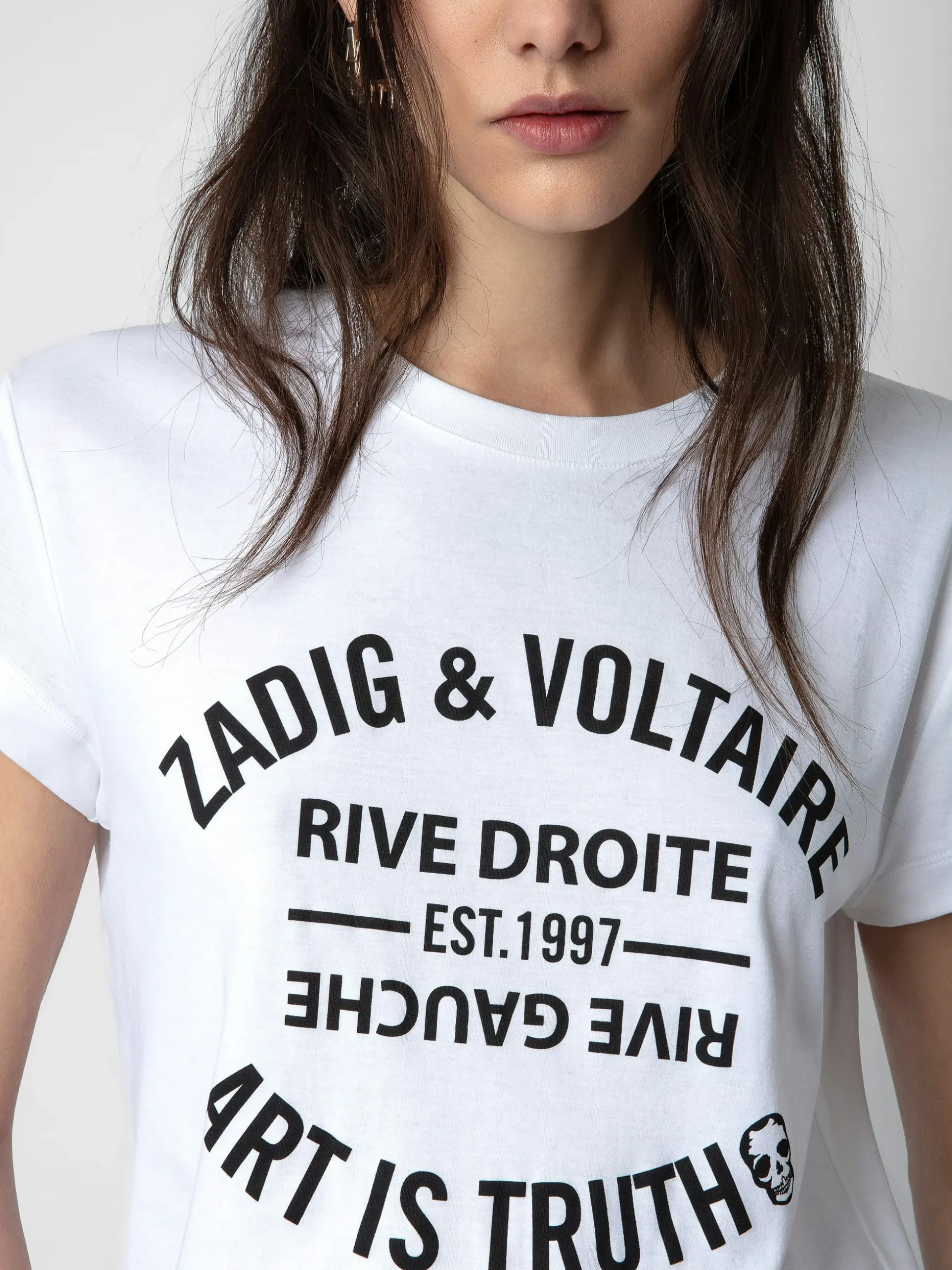 walk_blason_tshirt_2.webp Zadig&Voltaire Walk Blason T-Shirt White Best Sale