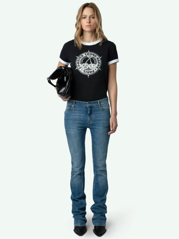 Zadig&Voltaire Walk Diamante Insignia T-shirt Black Online