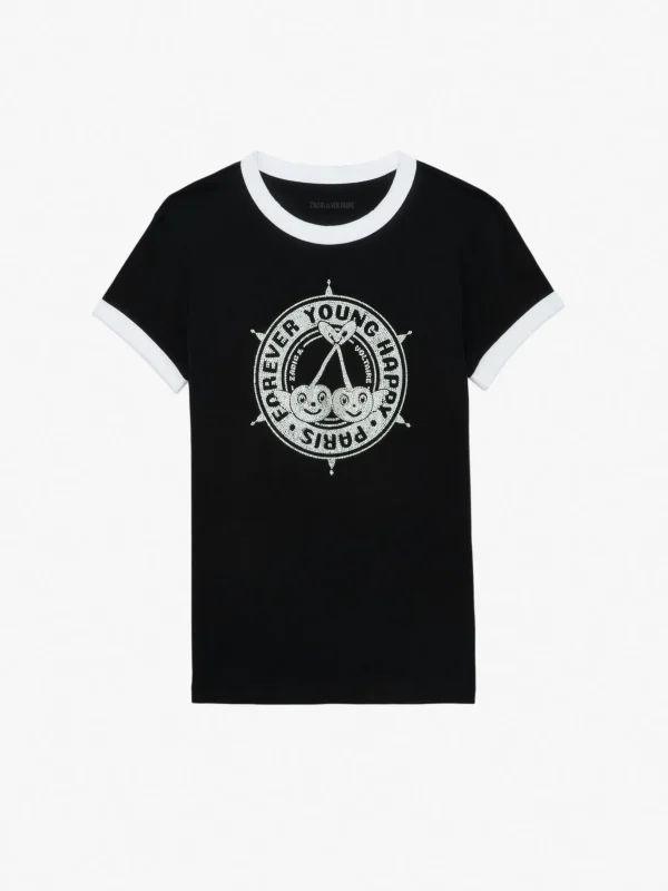 Zadig&Voltaire Walk Diamante Insignia T-shirt Black Online