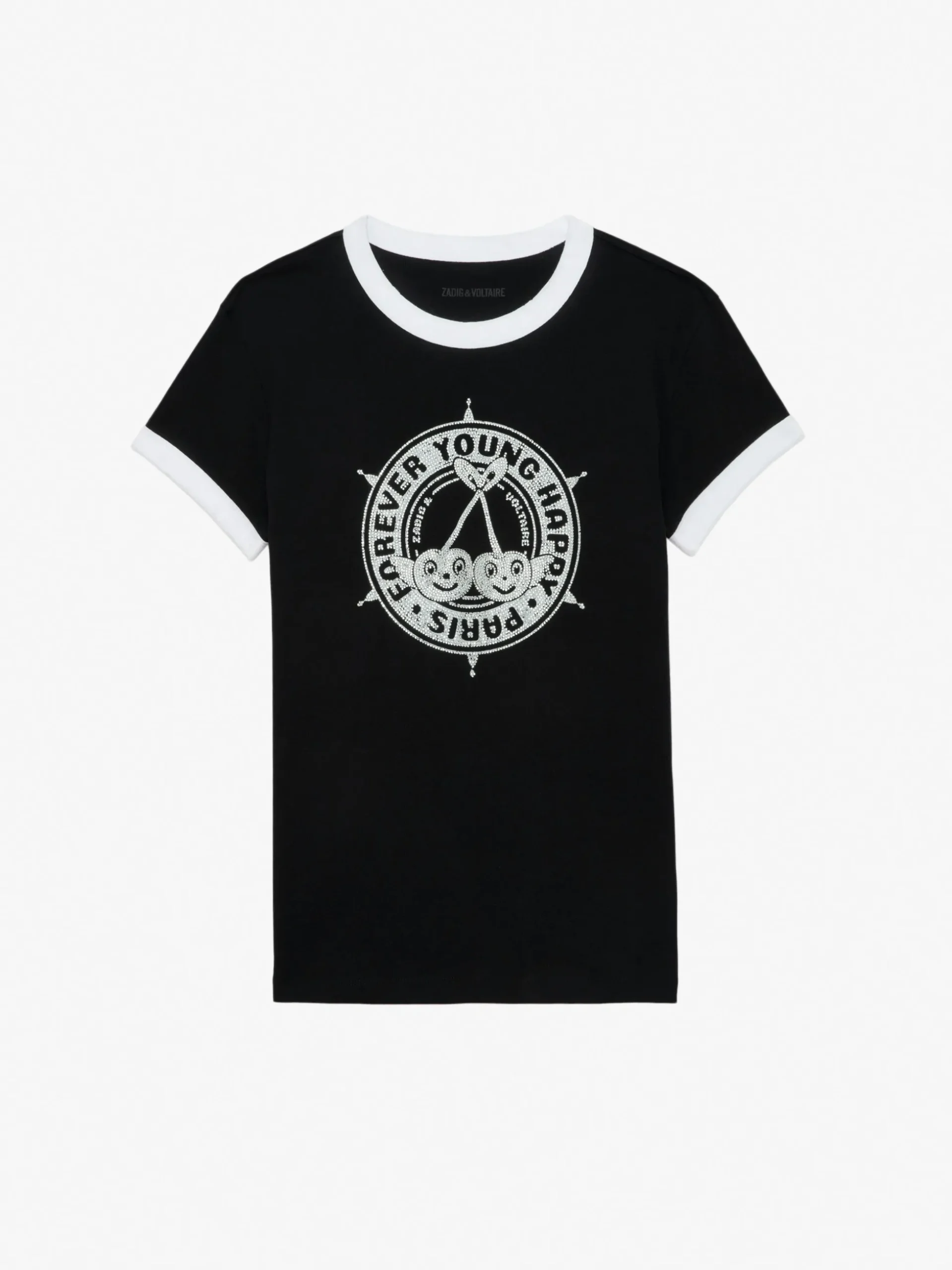 walk_diamante_insignia_tshirt_4.webp Zadig&Voltaire Walk Diamante Insignia T-shirt Black Online