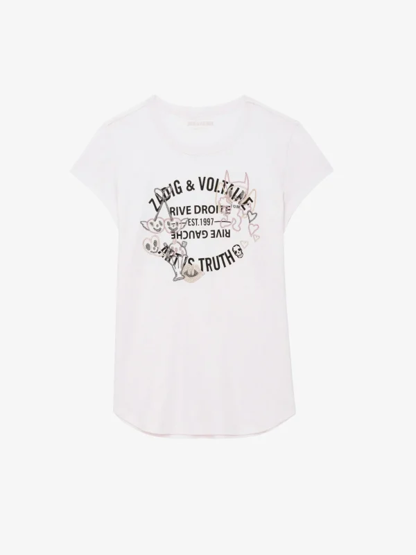 Zadig&Voltaire Woop Insignia T-shirt Parme Fashion