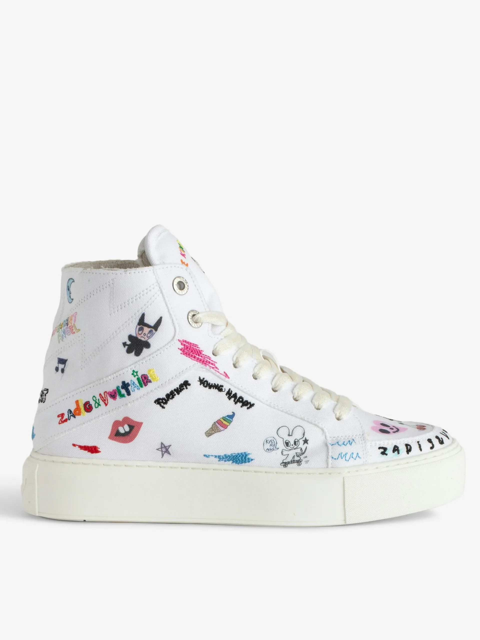 zv_high_flash_chunky_hightop_sneakers_0.webp Zadig&Voltaire ZV1747 High Flash Chunky High-Top Sneakers White Fashion