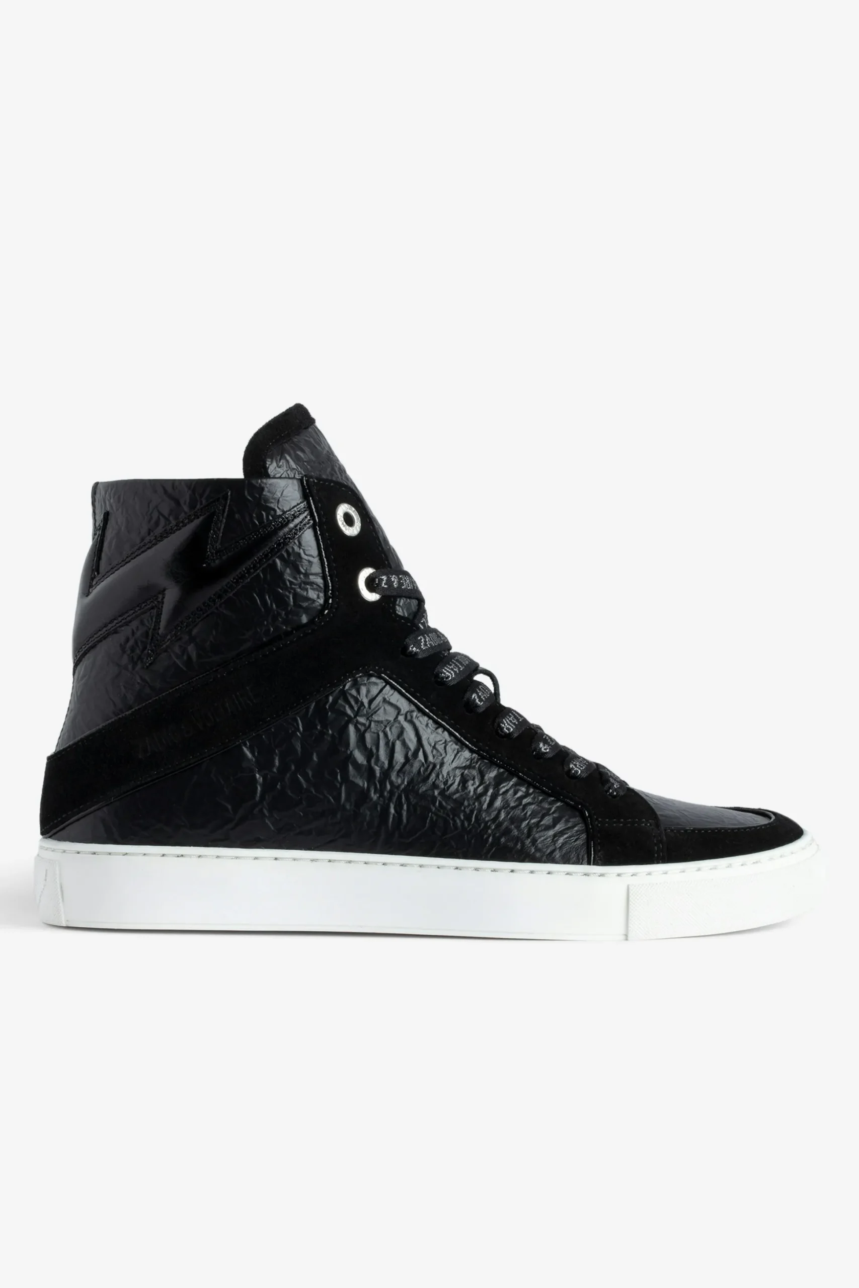 zv_high_flash_hightop_crinkled_sneakers_0-1.webp Zadig&Voltaire ZV1747 High Flash High-Top Crinkled Sneakers Black Discount