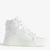 Zadig&Voltaire ZV1747 High Flash High-Top Platform Sneakers White Outlet