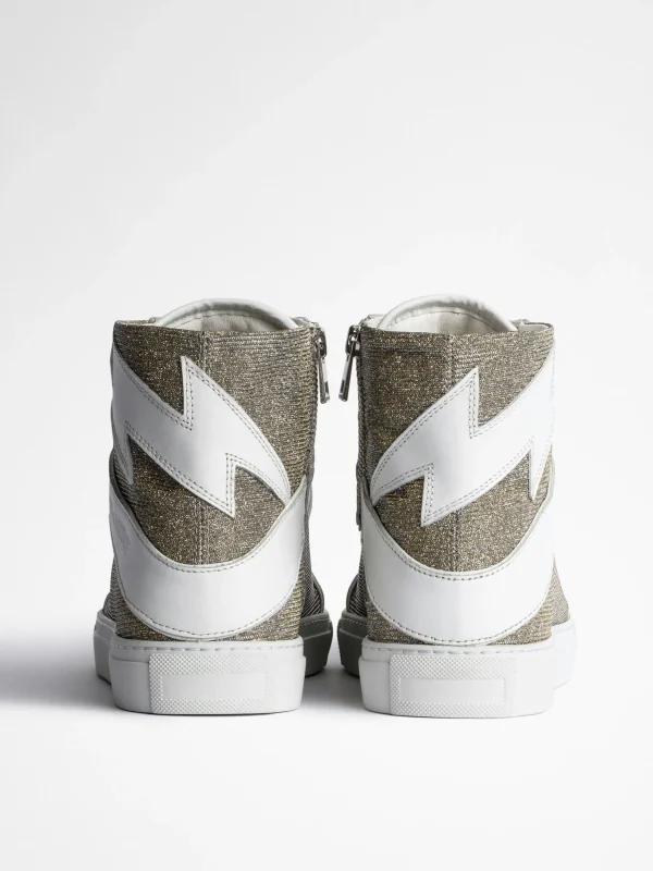 Zadig&Voltaire ZV1747 High Flash Sneakers Silver Sale