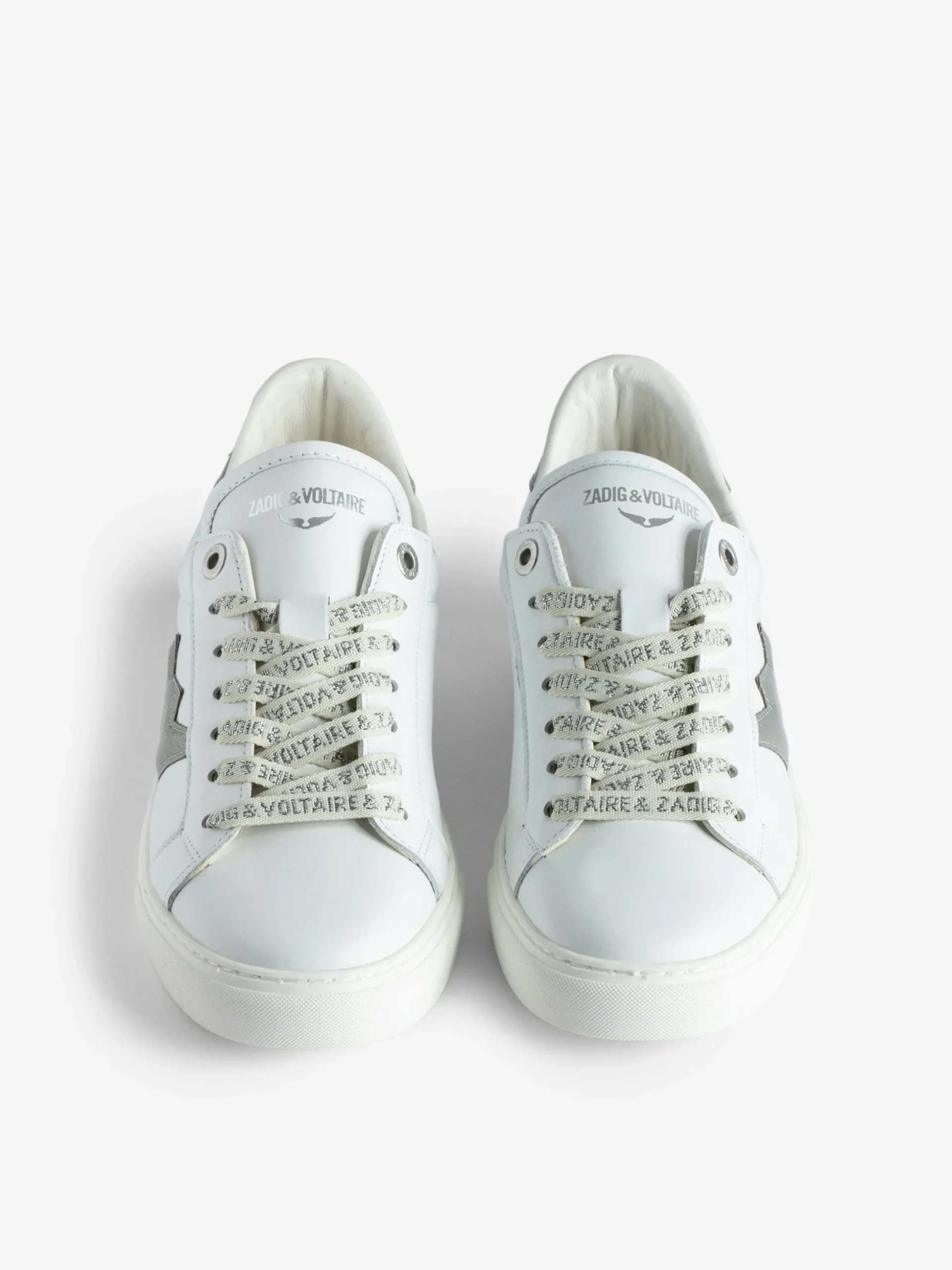 zv_la_flash_lowtop_sneakers_2.webp Zadig&Voltaire ZV1747 La Flash Low-Top Sneakers Silver New