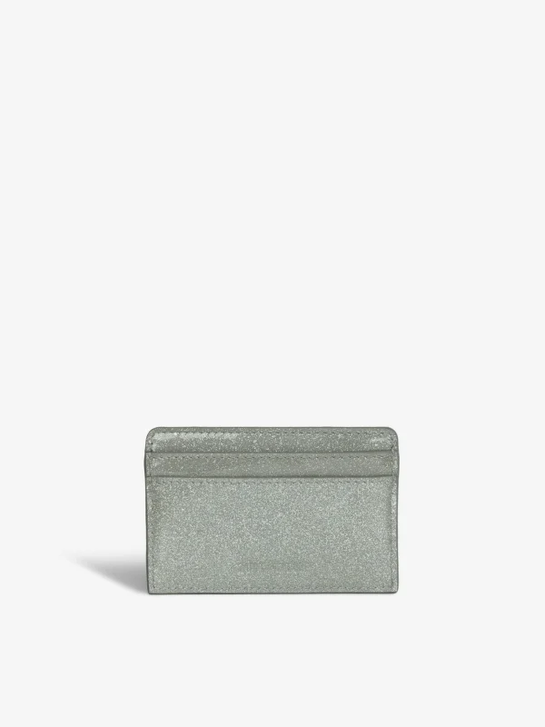 Zadig&Voltaire ZV Pass Infinity Patent Card Holder Silver Sale