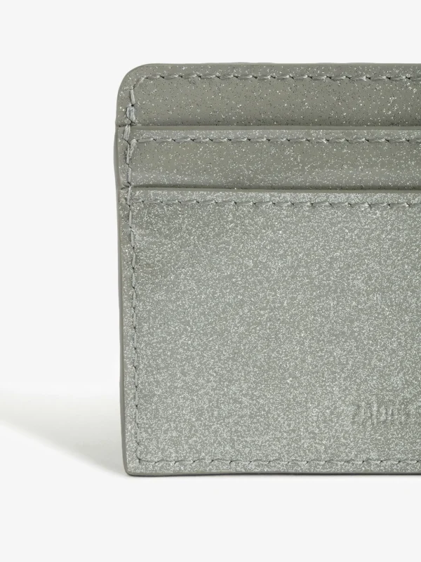 Zadig&Voltaire ZV Pass Infinity Patent Card Holder Silver Sale