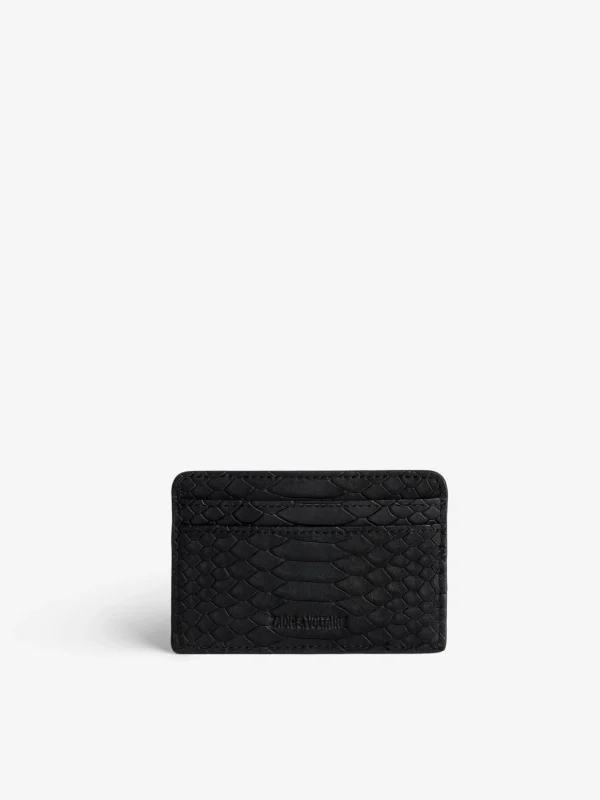 Zadig&Voltaire ZV Soft Savage Pass Card Case Black Shop